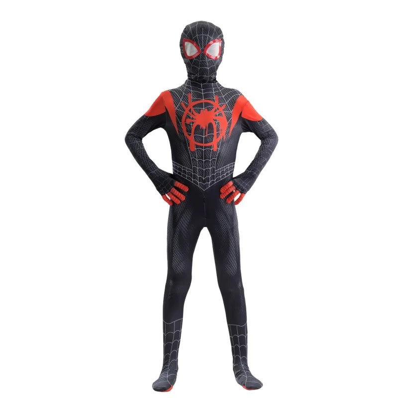 New Hot Full Set Cosplay Costume For Spider Fans Collector Miles Morales Zentai Suit Halloween Christmas Party Birthday Gift