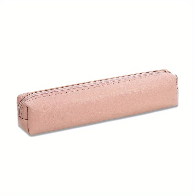 1pc Mini Makeup Pencil Case Bag, Premium Faux Leather Pencil Case: The Perfect Combination of Fashion and Function