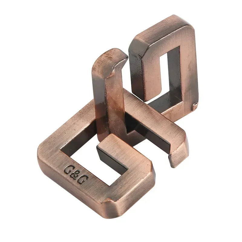 Creative Classic IQ Metal Brain Teaser Magic Baffling Puzzles Game Toys for Children Adults Funny Kids Gifts