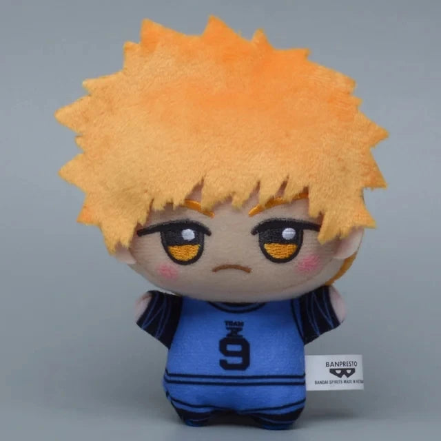 Mini BLUE LOCK Plush Stuffed Doll Seishiro Nagi Isagi Yoichi Chigiri Bachira Meguru Doll Pendant Keychain Toy For Gifton Birthda