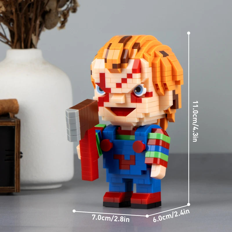 “Halloween themed Halloween building blocks: Handmade death, clowns and horror scenes – creative holiday joy for children!”