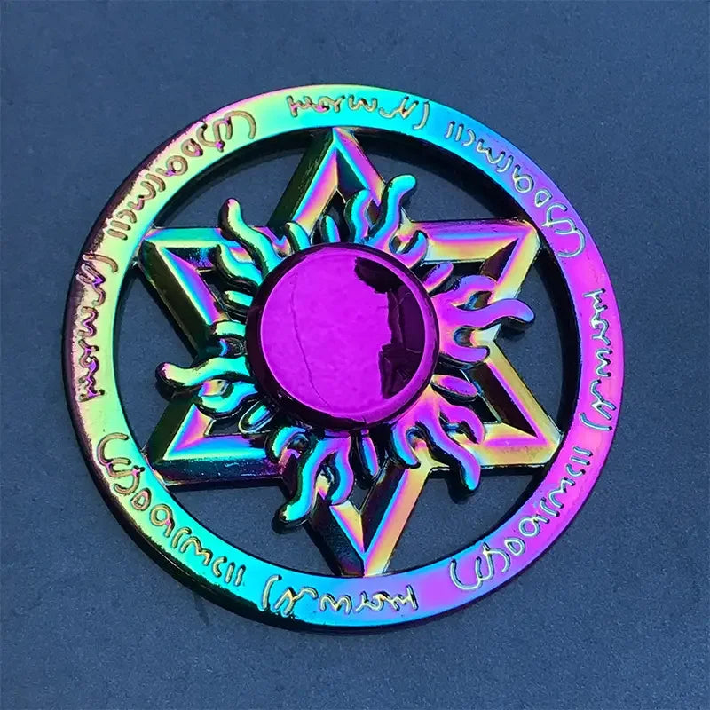 1 piece set colorful fidget spinner for adults zinc alloy stress relief toy office anxiety relief stress relief leisure gift