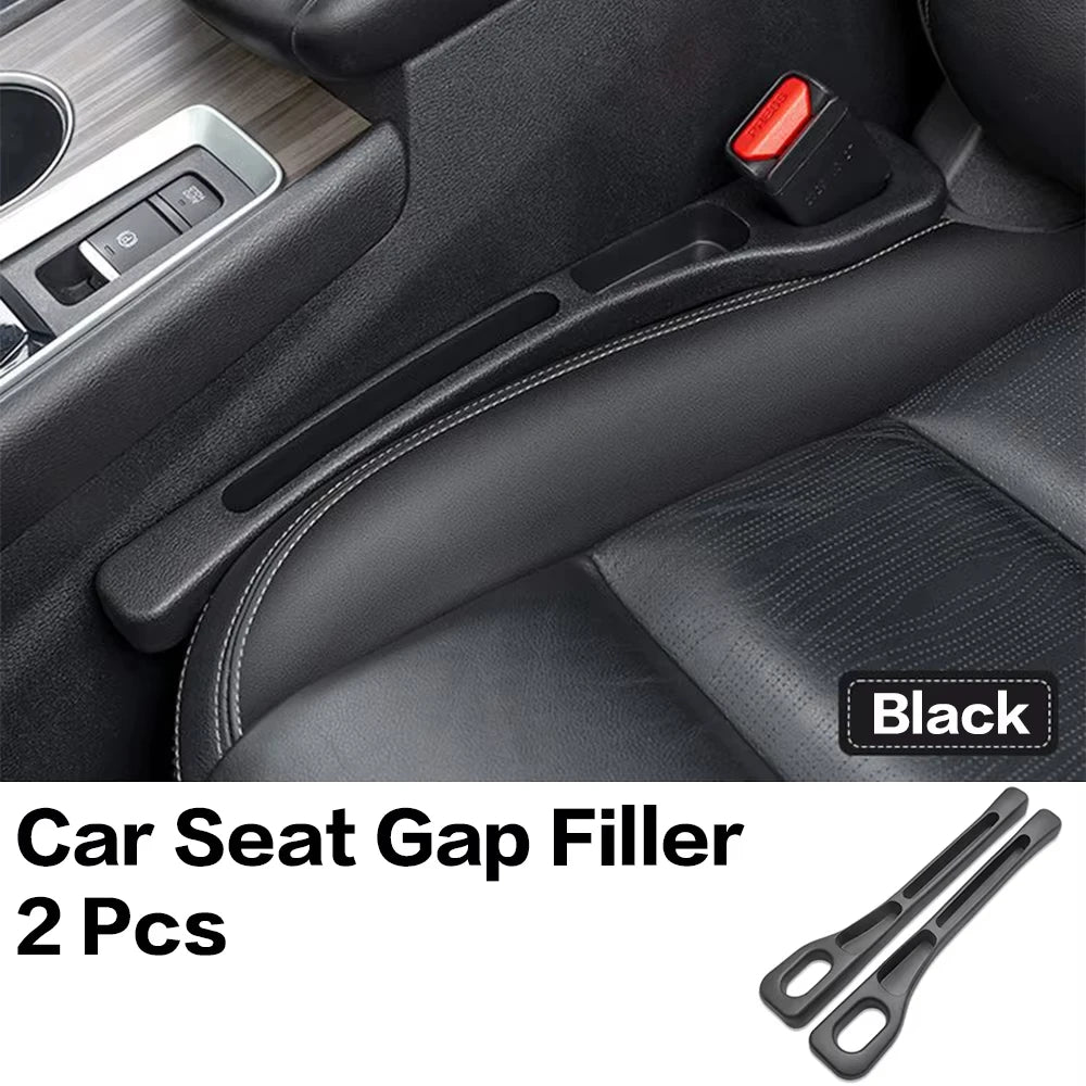 2PCS Car Seat Gap Filler Between Seats Console Organizer Seat Crevice Storage Box Bag Decoration Interior Auto Accessories