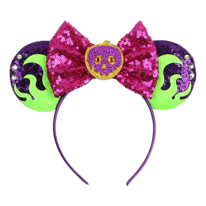 Mickey Mouse Ear Headbands Bow Hairbands Hair Accessories Party Christmas Halloween Princess Decoration Cosplay Costume for Girl