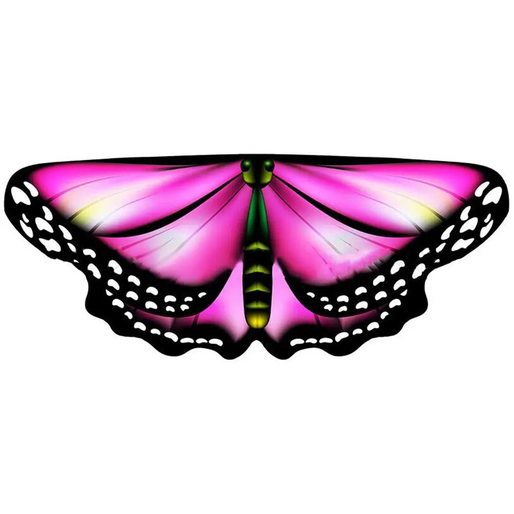 Kids Butterfly Wings Cape Girls Fairy Shawl Pixie Cloak Fancy Colorful Dress Costume Gift Party & Holiday DIY Decorations