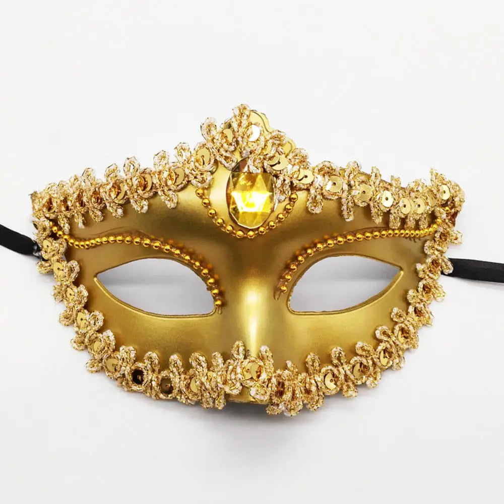 Dance Party Diamond Venetian Mask Feather Flower Wedding Carnival Performance Costume Sexy Lady Mask Masquerade Christmas 2026