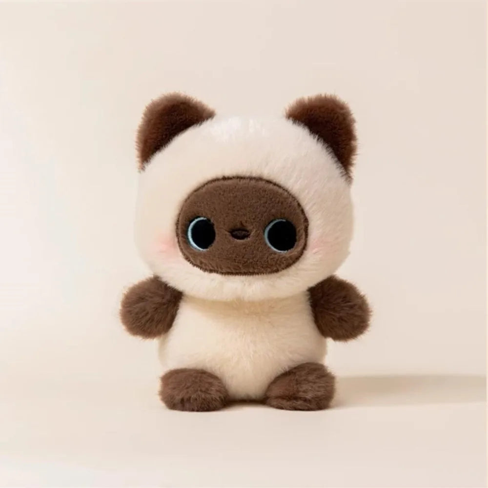 Cute Plush Companion Doll Anime Elephant Rabbit Bear Panda Cartoon Desk Companion Doll 16cm Soft Plush Toy Sleeping Gift