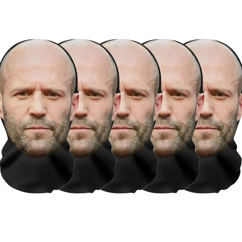1/2/5PCs Funny 3D Elastic Realistic Celebrity Mask Visualized Masks Full Face Cosplay Balaclava Halloween Party Props Headcovers