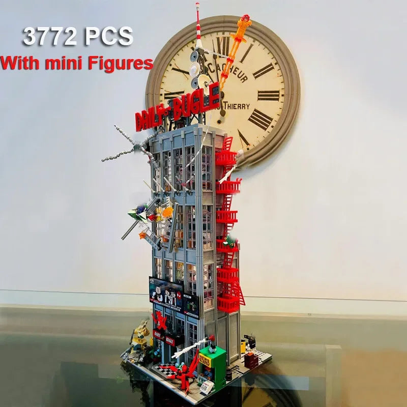 LED Light Bugle Building Of Daily 3772PCS Classic Building Blocks Bricks Birthday MOC Display Gift For Children Compatible 76178