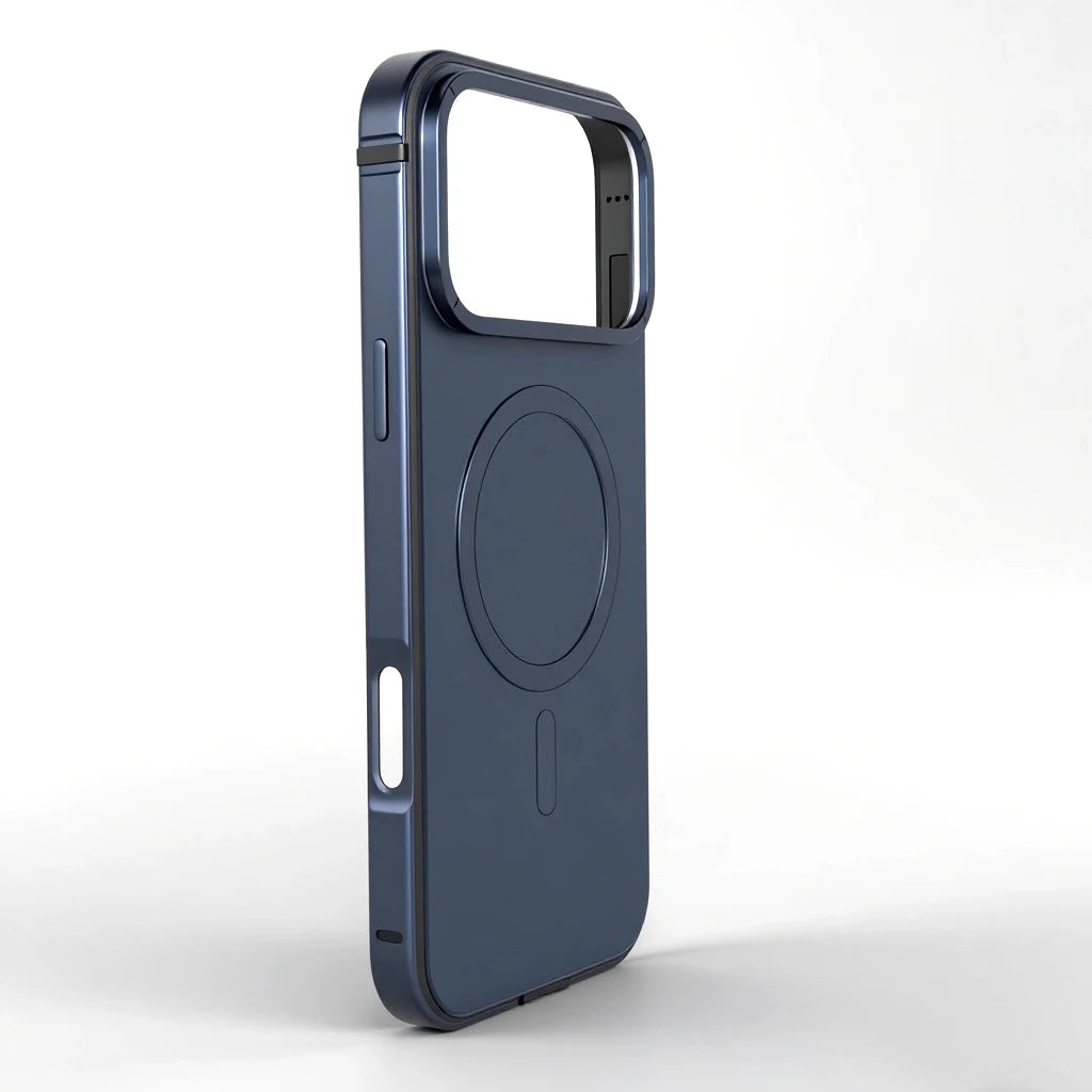 Magnetic Original Phone Case For iPhone 17 18 Pro Max 18Pro 16 15 Pro Max High End Metal Frame Anti Drop Protective Cover