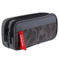 Double zipper camouflage canvas pencil case Boys pencil bag School stationery bag Student pen case School supplies storage bags