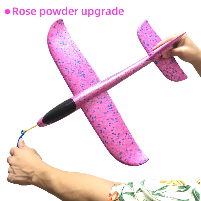 50/33CM Big Flash Glider Foam Plane Hand Throw Light Inertial LED AirPlane Outdoor Launch Fun of Kids Toys for Children Boy Gift