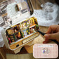 Box Theater DollHouses Wooden Doll House Miniature Home Nostalgic Theme DollHouse Furniture Accessories Toys For Gifts