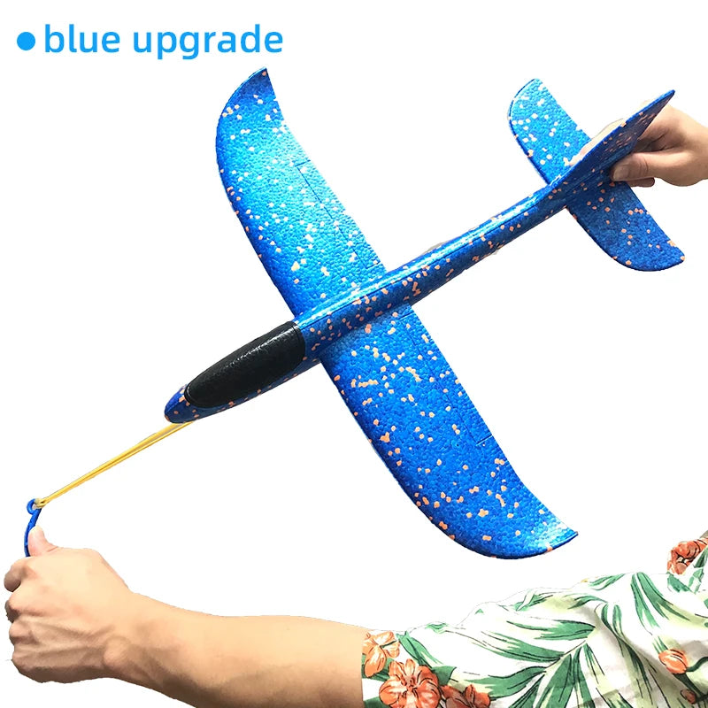 50/33CM Big Flash Glider Foam Plane Hand Throw Light Inertial LED AirPlane Outdoor Launch Fun of Kids Toys for Children Boy Gift