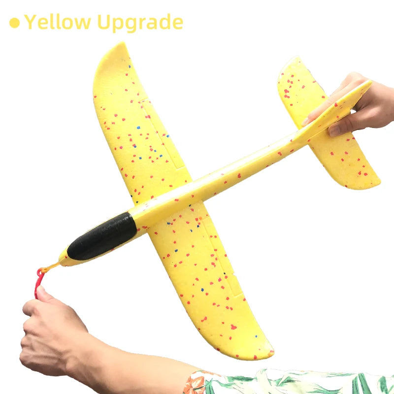 50/33CM Big Flash Glider Foam Plane Hand Throw Light Inertial LED AirPlane Outdoor Launch Fun of Kids Toys for Children Boy Gift