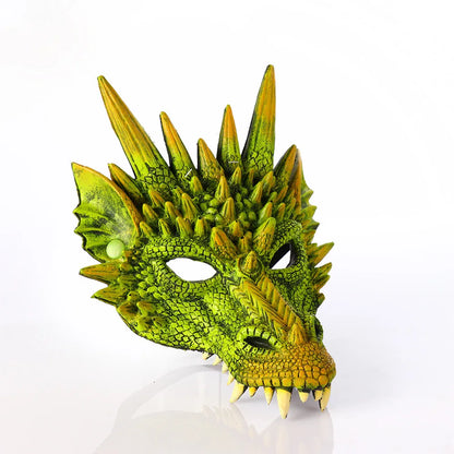 Halloween Dragon Mask PU Foaming 3D Animal Dragon Mask Halloween Carnival Party Cosplay Dragon Scary Mask Monster Mask