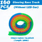 Magical Glowing Race Track Car Toy Vehicle LED Light Electronics Car Tracks Toy Parts Car for Children Boys Gilrs Birthday Gift