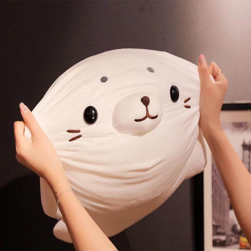 50/60CM Kawaii Soft Seal Filled Marine Animal Plush Toy Doll Pillow Cute Sea Lion Doll Birthday Gifts For Boys And Girls