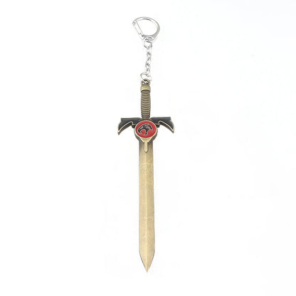 Cartoon Thundercats Keychain Women Men Jewelry Weapon Model Metal Pendant Keyring For Fans Gifts Jewelry