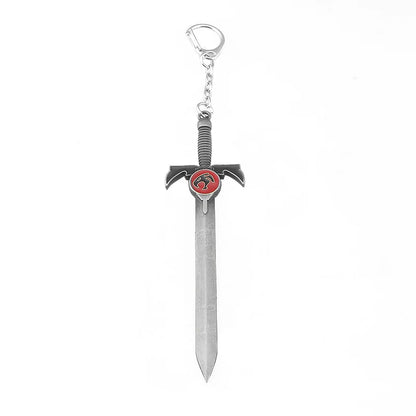 Cartoon Thundercats Keychain Women Men Jewelry Weapon Model Metal Pendant Keyring For Fans Gifts Jewelry