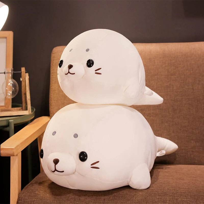 50/60CM Kawaii Soft Seal Filled Marine Animal Plush Toy Doll Pillow Cute Sea Lion Doll Birthday Gifts For Boys And Girls