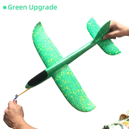50/33CM Big Flash Glider Foam Plane Hand Throw Light Inertial LED AirPlane Outdoor Launch Fun of Kids Toys for Children Boy Gift