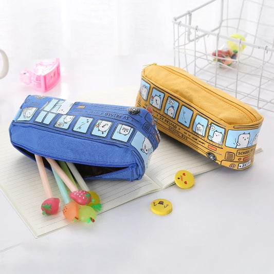 1 Pcs Colors Large Capacity Pencil Case Kawaii Pencilcase School Pen Case Supplies Pencil Bag School Box Pencils Pouch Stationer