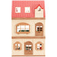 Simulation Kitchen Forest Family Small House Double Three- Story Villa Reindeer  Animal Model Girl Dollhouse Furniture Toy Gifts