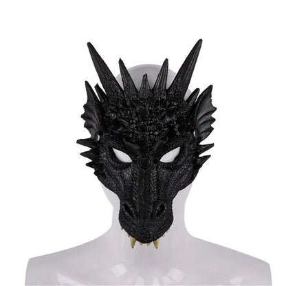 Halloween Dragon Mask PU Foaming 3D Animal Dragon Mask Halloween Carnival Party Cosplay Dragon Scary Mask Monster Mask