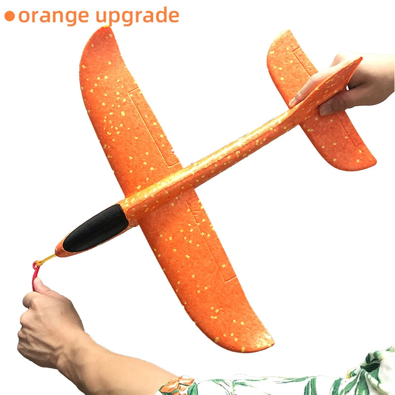 50/33CM Big Flash Glider Foam Plane Hand Throw Light Inertial LED AirPlane Outdoor Launch Fun of Kids Toys for Children Boy Gift