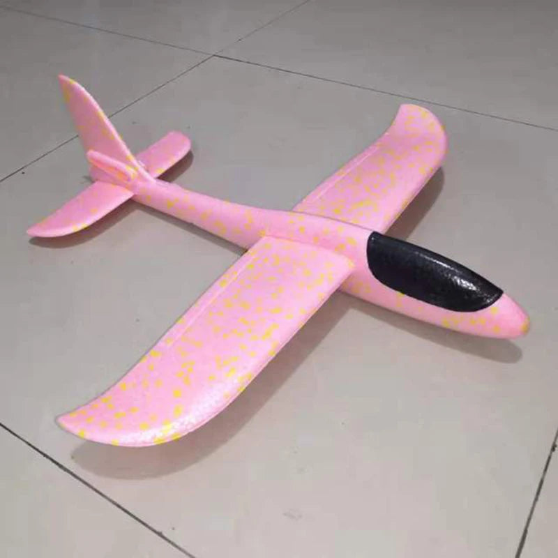 50/33CM Big Flash Glider Foam Plane Hand Throw Light Inertial LED AirPlane Outdoor Launch Fun of Kids Toys for Children Boy Gift