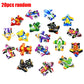 20pcs/lot Cartoon Toys Cute Plastic Pull Back Cars Plane Toy Cars for Child Mini Car Model Funny Kids Toys Kindergarten Toys DDJ