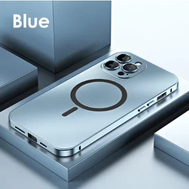 Fashion Metal Frame Phone Case For iPhone Air 13 14 15 16 17 18 Pro Max Plus Aluminum PC Back Panel  Cover For Apple 18 Promax