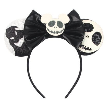 Mickey Mouse Ear Headbands Bow Hairbands Hair Accessories Party Christmas Halloween Princess Decoration Cosplay Costume for Girl