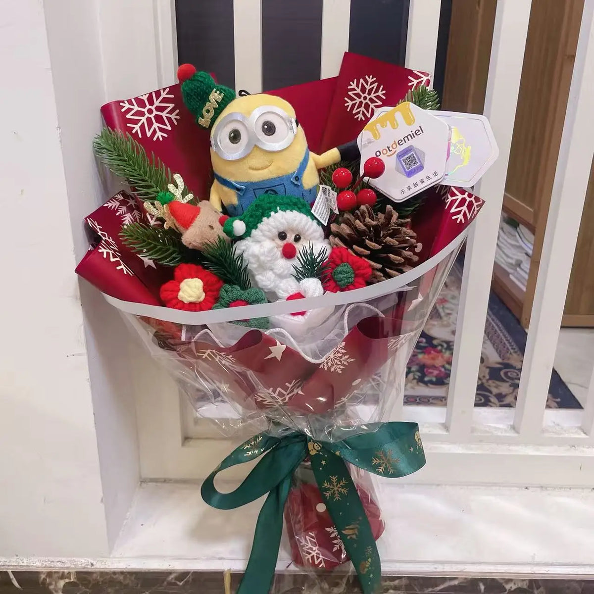 Genuine Stitch Micky Minions Pikachu Plush Dolls Anime Cartoon Cosplay Christmas Halloween Styles Creative Handmade Bouquets