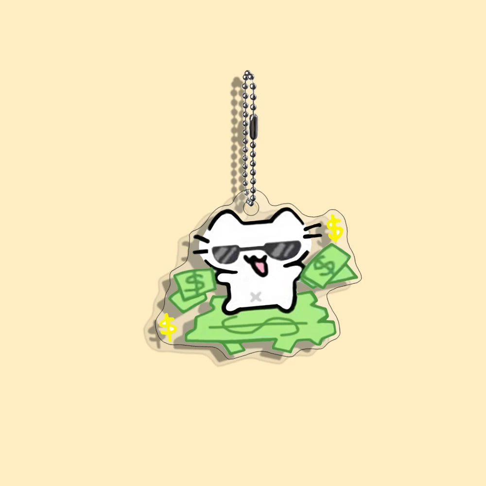 Funny Cat Character Keychain Student Gift Bag Women's Bag Cute Things Gift For Best Friends Wholesale Gifts Kitty