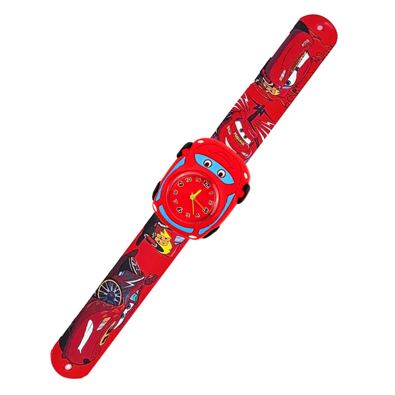 Cartoon Printed Strap Children's Watch Colorful Silicone Baby Birthday Gift Kids Study Time Toy Girls Boys Watch Clock Bracelet