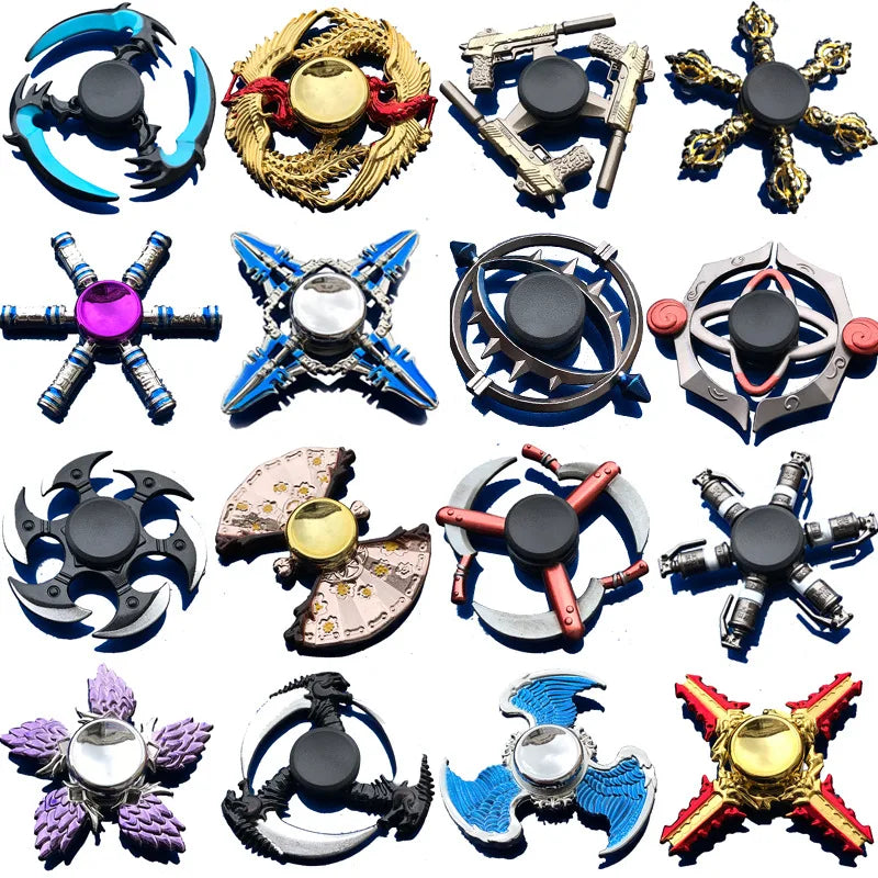 PUBG AWM M4A1 Hand Spinner Gun Zinc Alloy Metal Fidget Spinner King of Glory Series Spinner for Adult Stress Relief Toys