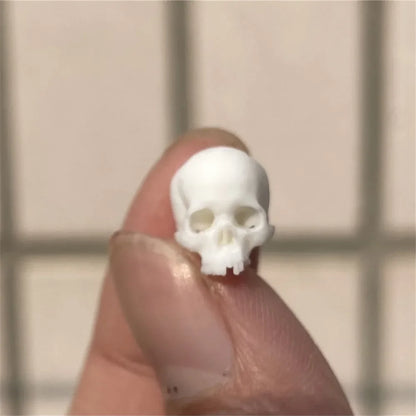 Mini Skull High Quality Miniature Model for Halloween Home Decor Dollhouse Plant Fish Tank Decoration