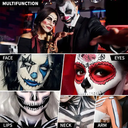 30G Water Monochromatic Face Body Painting Palette Halloween Festive Washable Face and Body Paint Makeup Costume Body Partie