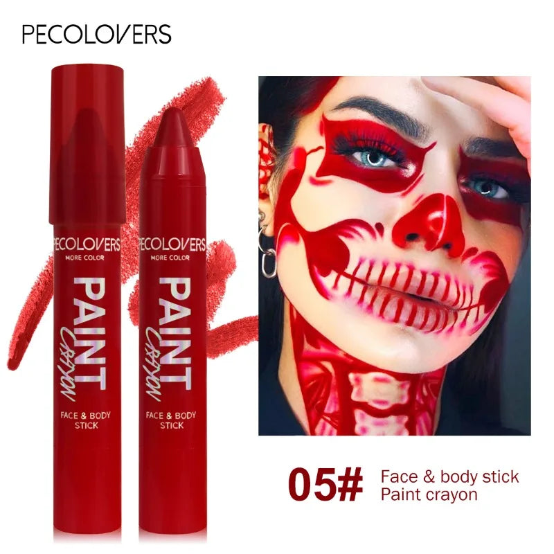 Body Painted Pen, Face Paint, Waterproof and Sweat-proof, Long-lasting and Natural, Suitable for Halloween Holiday Makeup
