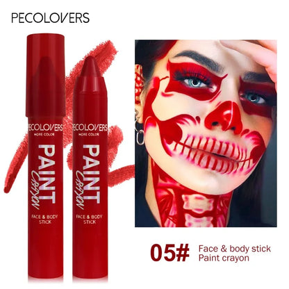 Body Painted Pen, Face Paint, Waterproof and Sweat-proof, Long-lasting and Natural, Suitable for Halloween Holiday Makeup