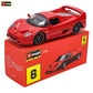 Bburago1:64 Ferrari SP3 458 599 ENZO F12 Model Small Collection Car Alloy Model Toy Gift Scene Decoration Classic and Exquisite