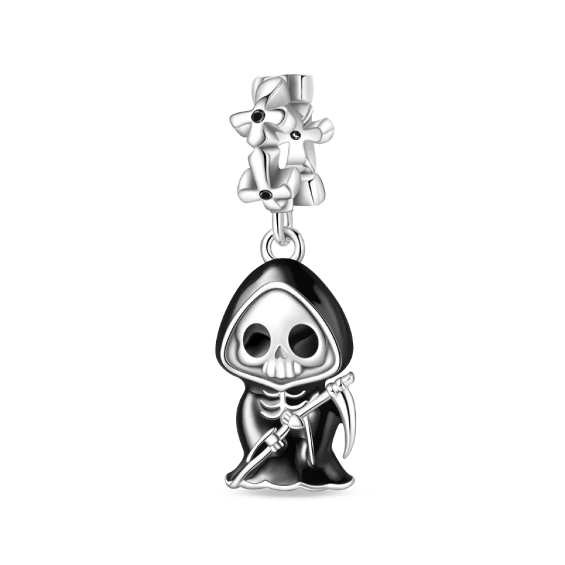 New in 925 Silver Halloween Collection Charm Glowing skull Beads Fit pand 3mm Bracelet DIY Pendant Woman Jewelry 2024 Hot Sale