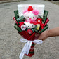 Hello Kitty Cartoon Plush Bouquet  Anime Rose Flowers Doll Home Wedding Decoration Christmas Valentine's Day Gift