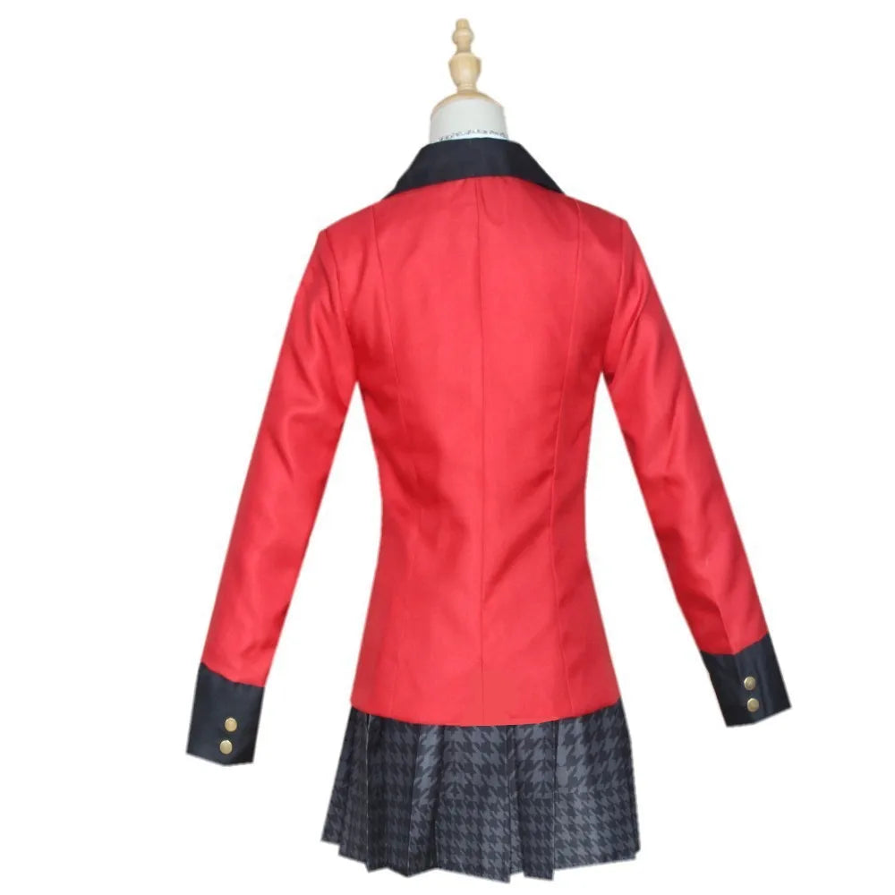 Anime Kakegurui Jabami Yumeko Cosplay Costume Halloween Sayaka Compulsive Gambler Japanese School Girls JK Uniform Halloween Cos