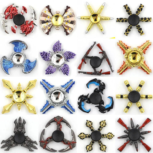 Colorful Figdet Spinner Zinc Alloy Smooth Bearings Anime Game Hand Spinner Stress Relief Fingertip Gyro Toys For Adult Gifts