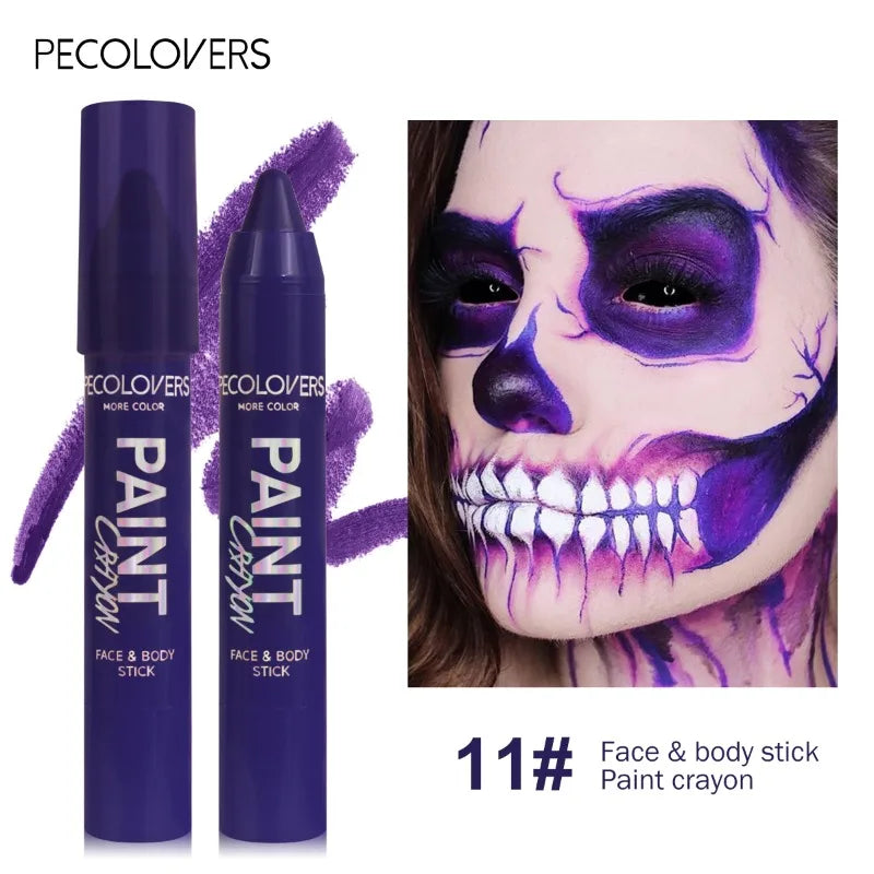 Body Painted Pen, Face Paint, Waterproof and Sweat-proof, Long-lasting and Natural, Suitable for Halloween Holiday Makeup