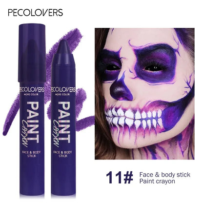 Body Painted Pen, Face Paint, Waterproof and Sweat-proof, Long-lasting and Natural, Suitable for Halloween Holiday Makeup
