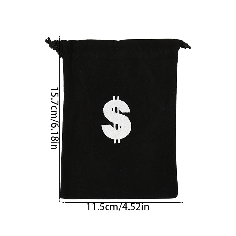 10Pcs Pirate Drawstring Gift Bags Treasure Coin Pouch Kids Boys Halloween Birthday Party Favors Supplies Small Candy Treat Bags